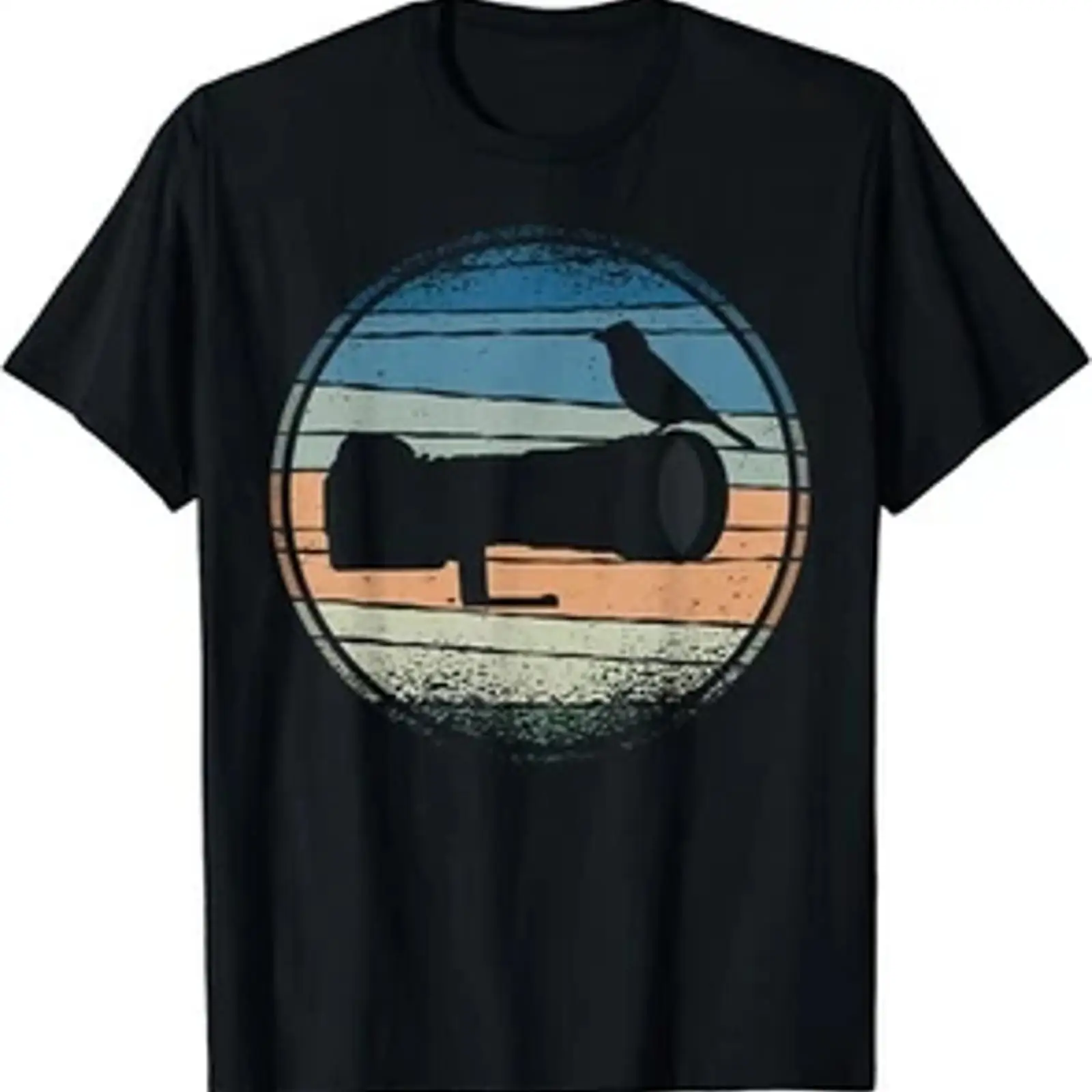 Photography Graphic Design - 自然写真 _ ロングレンズバードオンカメラ ヴィンテージ Tシャツ ヴィンテージ