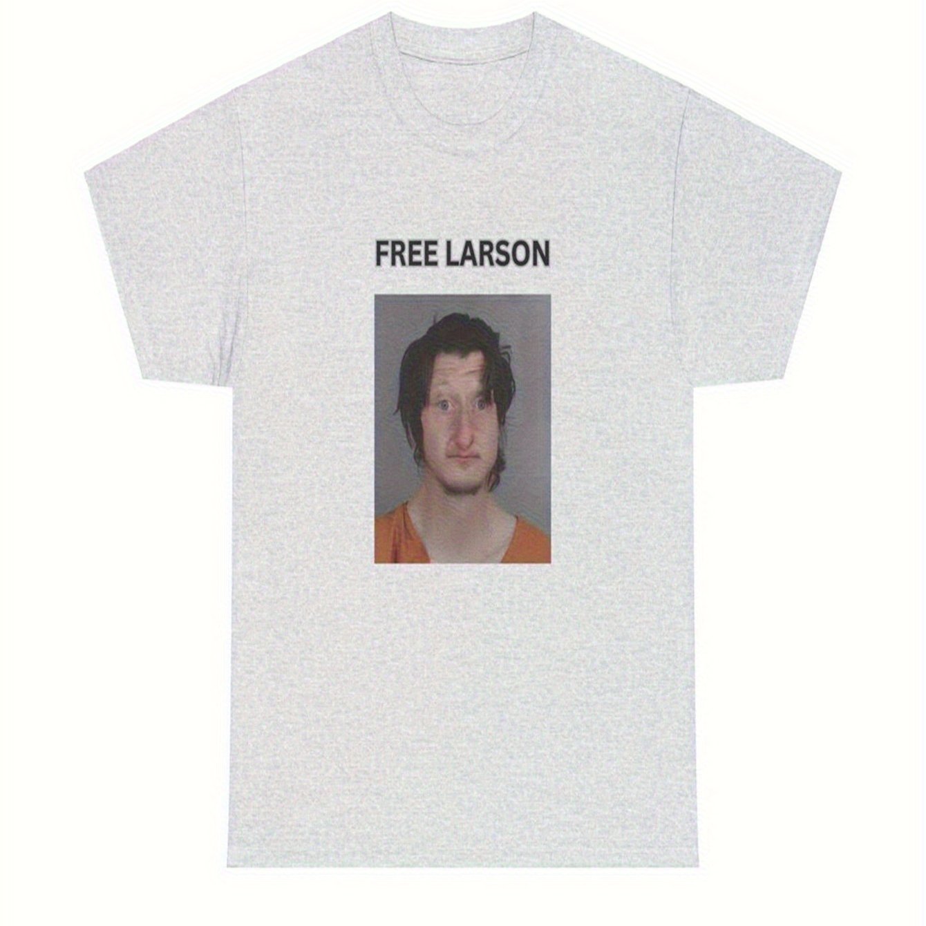 Photography Graphic Design - ダニエル・ラーソン写真撮影 - フリー・ラーソン！ 斬新なTシャツデザイン レトロプリント コットン