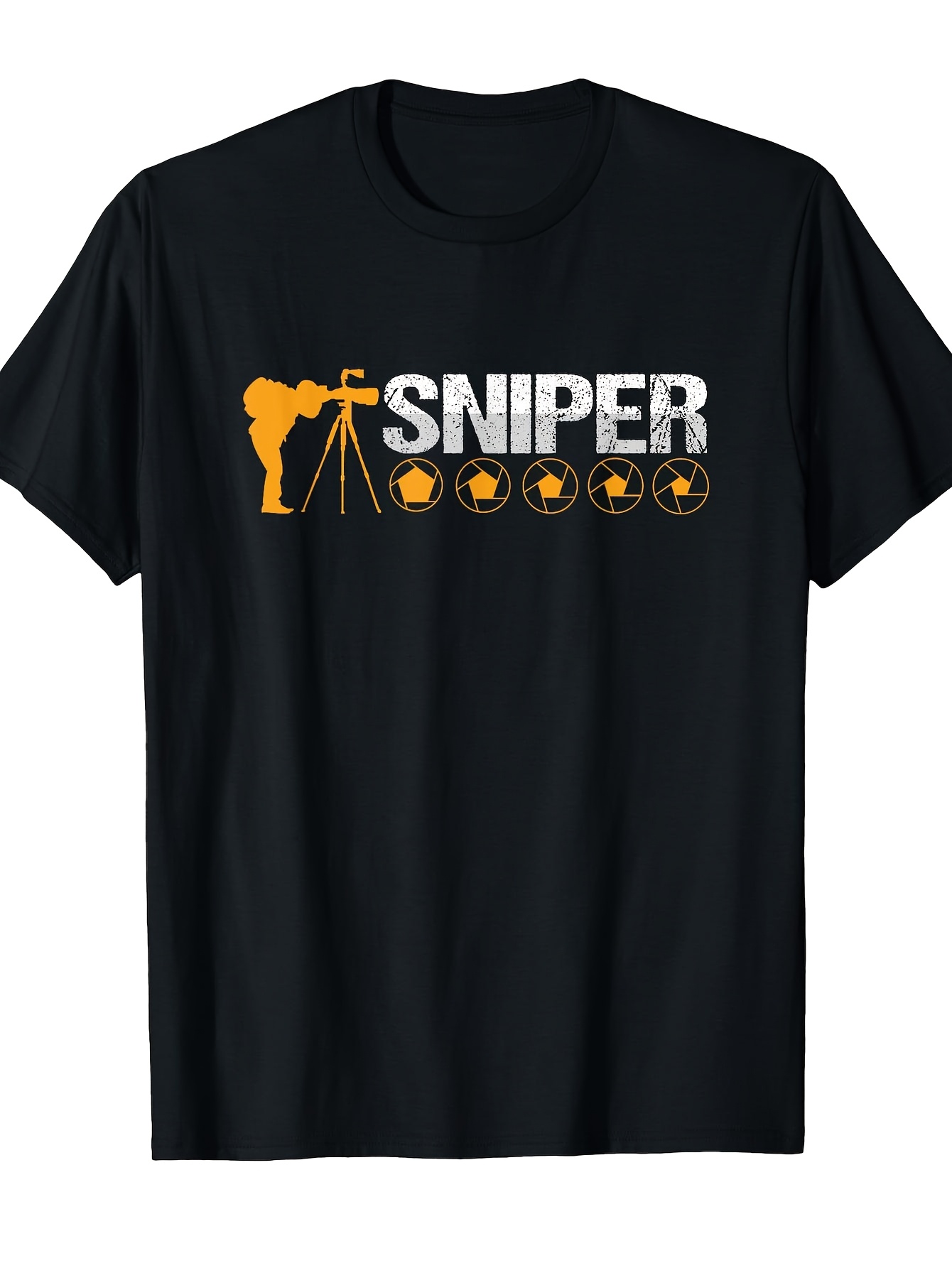 Photography Graphic Design - メンズ写真グラフィックTシャツ スナイパー フォトグラファー ビデオグラファー シュッターバグ デザイン