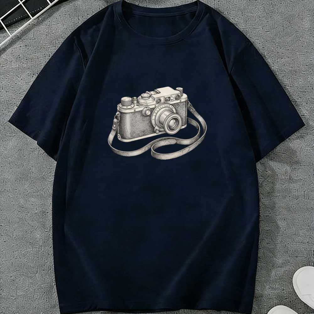 カメラシャツ ヴィンテージカメラTシャツ 写真家へのギフト  - Photography Graphic Design のレビューと価格