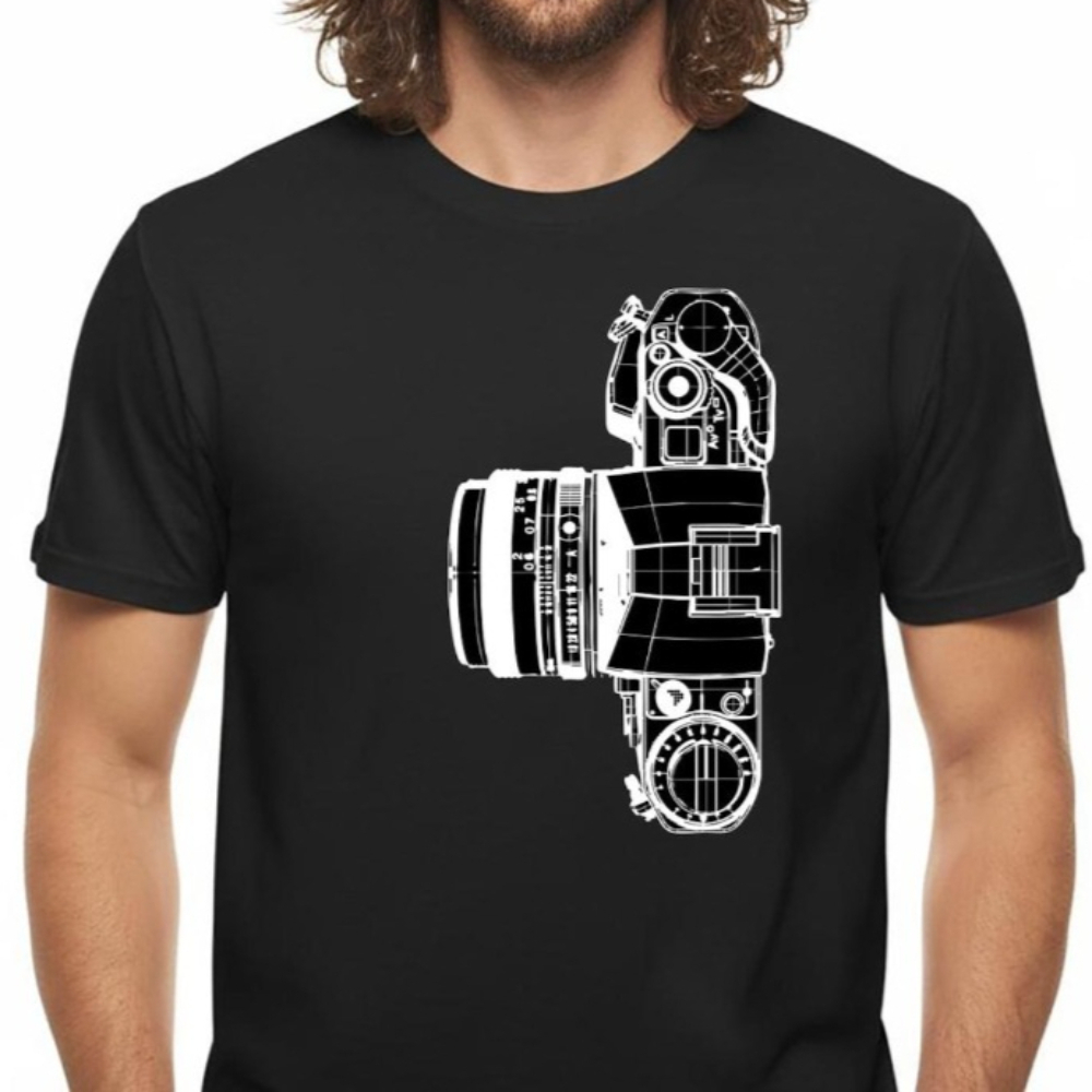 ヴィンテージカメラ Tシャツ写真家ギフト写真撮影シャツミニマ - Photography Graphic Design のレビューと価格