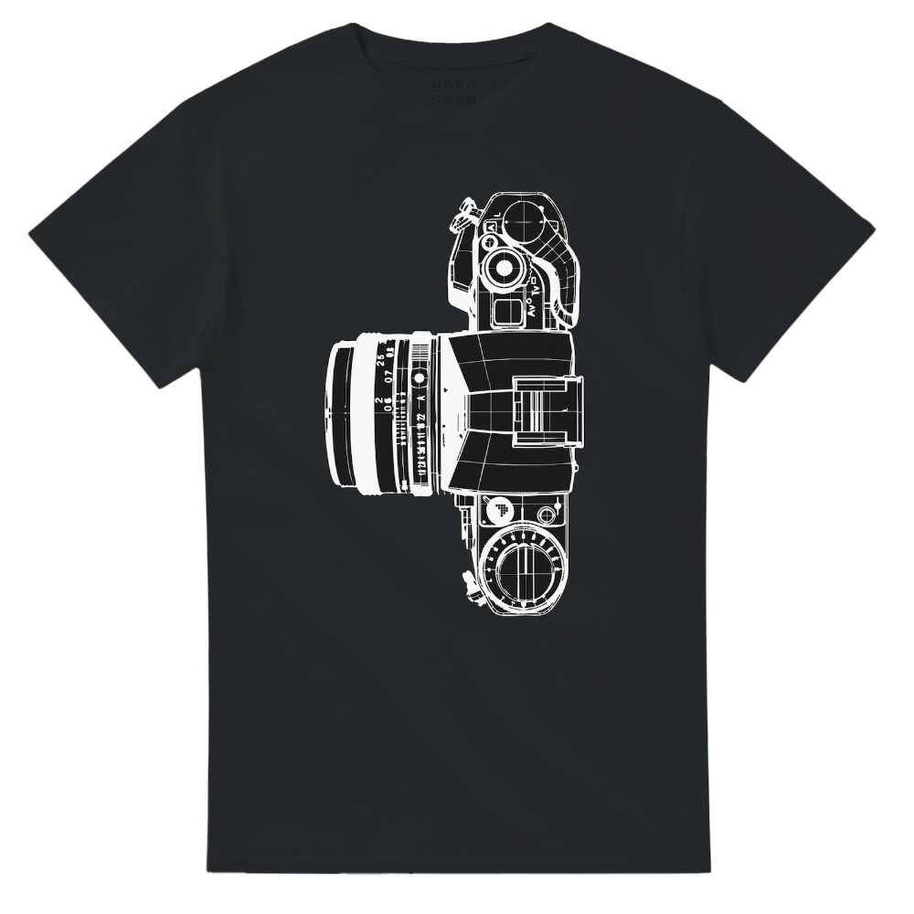 ヴィンテージカメラ Tシャツ写真家ギフト写真撮影シャツミニマ - Photography Graphic Design のレビューと価格