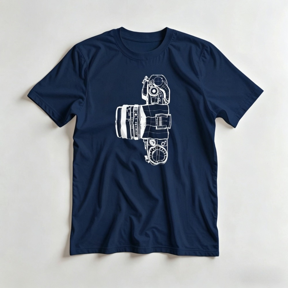 ヴィンテージカメラ Tシャツ写真家ギフト写真撮影シャツミニマ - Photography Graphic Design のレビューと価格