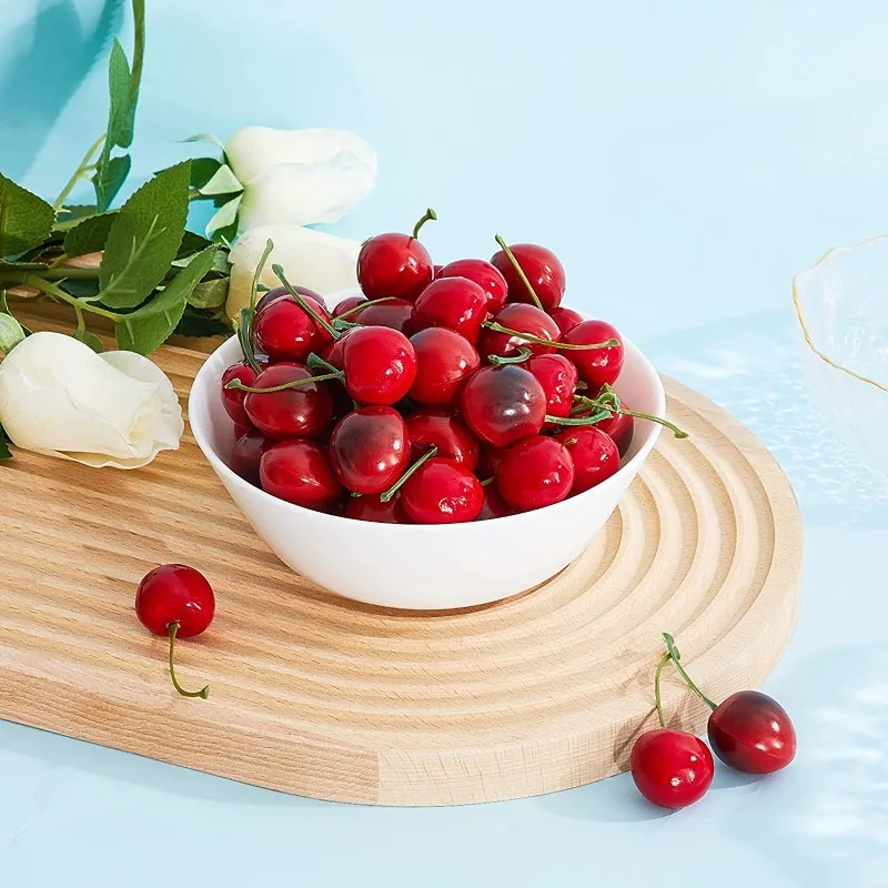 30 個偽チェリーシミュレーションチェリーオーナメントクラフ - Photography Food のレビューと価格