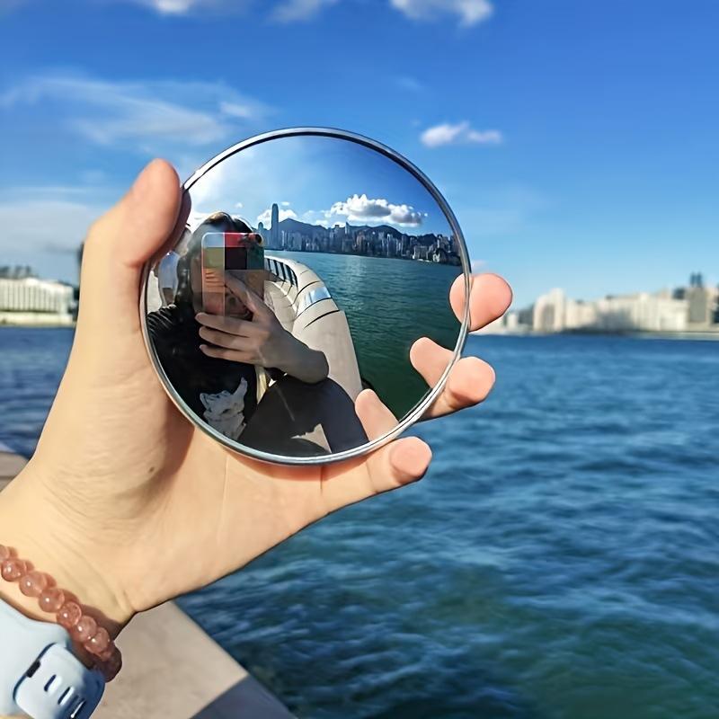 1/2 個女の子用メイクアップミラー旅行自撮りラウンド凸面ミ - Photography High Angle のレビューと価格