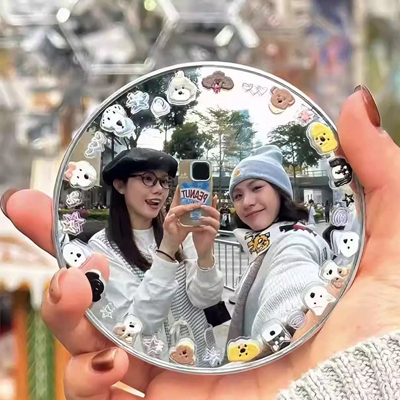旅行用自撮り丸型凸面鏡写真撮影用小道具高精細広角鏡女の子用化 - Photography High Angle のレビューと価格