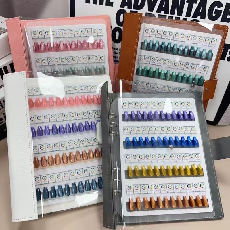48/96/144/192色 マグネット式ネイルチップ見本帳 - Color Checker Card のレビューと価格