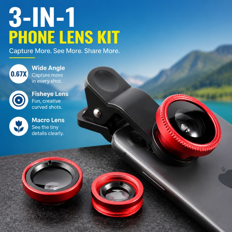 外部電話レンズキット 広角魚眼レンズ フロントカメラとリアカ - Photography High Angle のレビューと価格