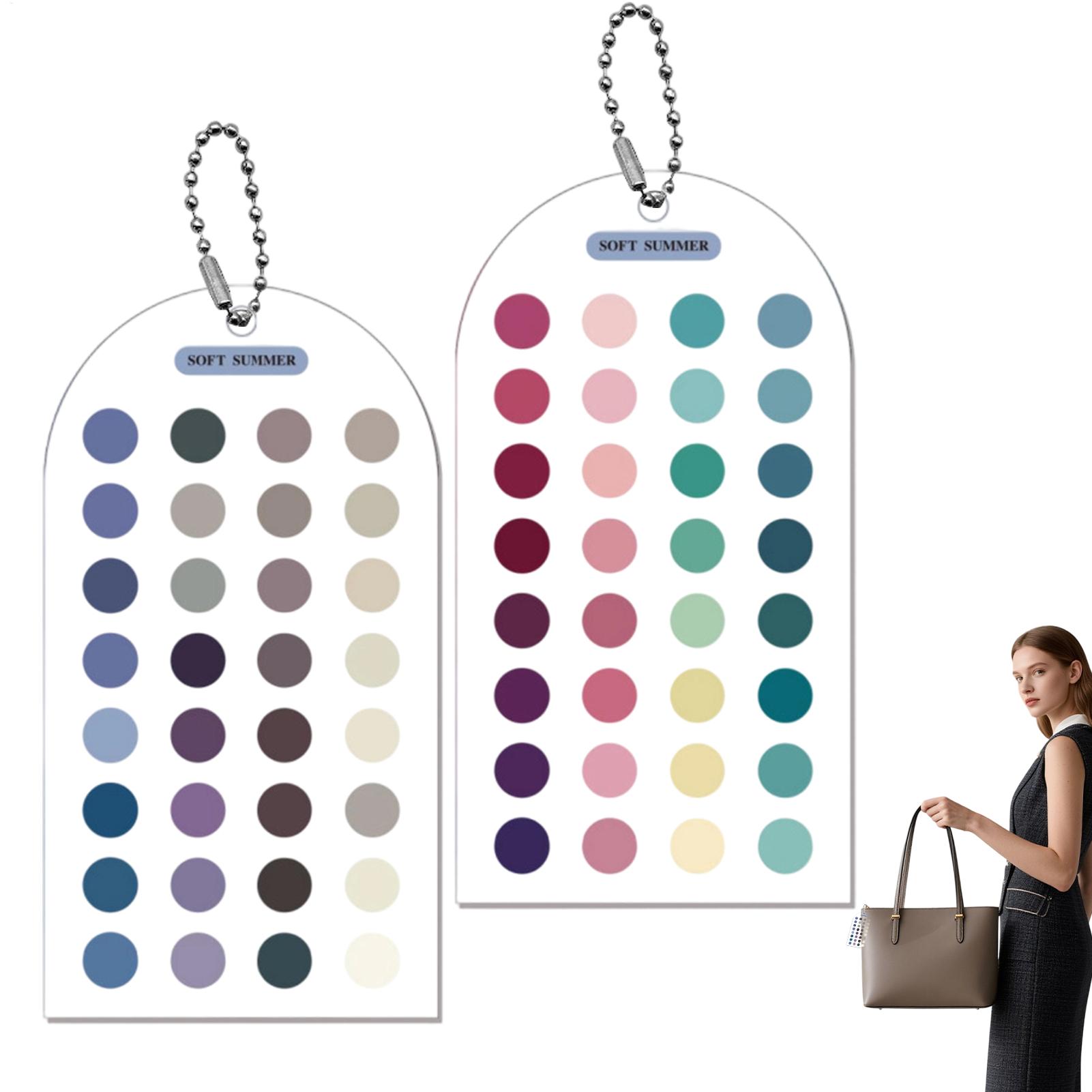 2枚入り ソフトサマーカラーカード 色分析テンプレートカード - Color Checker Card のレビューと価格