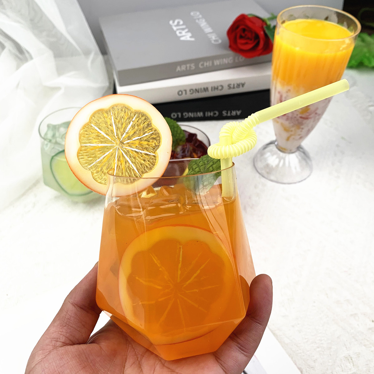 偽物フルーツティーボバミルクティージュースドリンクプロップ、 - Photography Food のレビューと価格